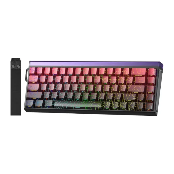 Aula Hero 68 HE Manyetik Klavye Rapid Trigger Dragon King Switch 8000Hz RGB Neon TKL Hot Swap Oyuncu Klavyesi Kırmızı