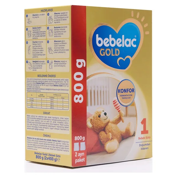Bebelac Gold 1 Bebek Sütü 800 gr 3 Adet