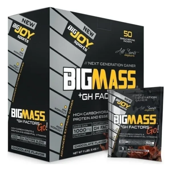 BigJoy BigMass GH Factors Go Karbonhidrat Tozu 5000 gr 50 Saşe Çikolatalı