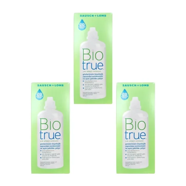 Biotrue Çok Amaçlı 300 ml 3 Adet Lens Solüsyonu