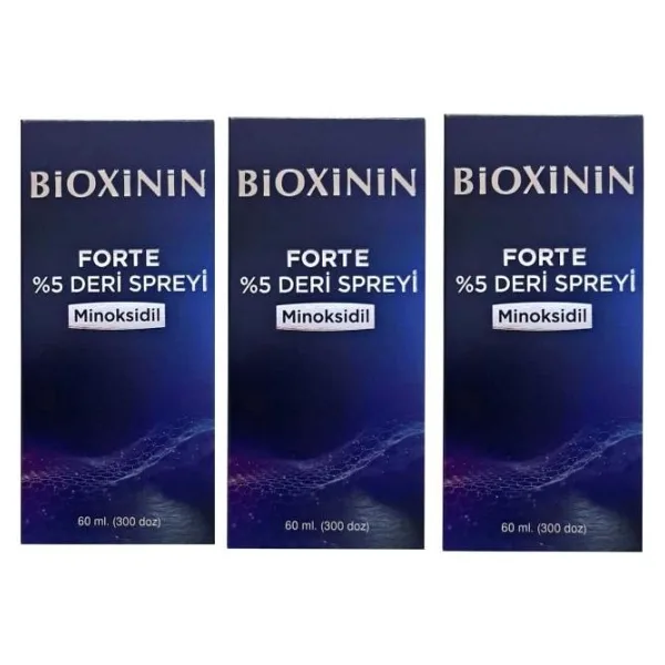Bioxini n Forte 5 Deri Spreyi 60 Ml 3 Adet Yeni Ambalaj