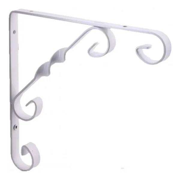 Burgulu 20 X 20 Cm Dekoratif Raf Alti Raf Ayagi Konsol Beyaz