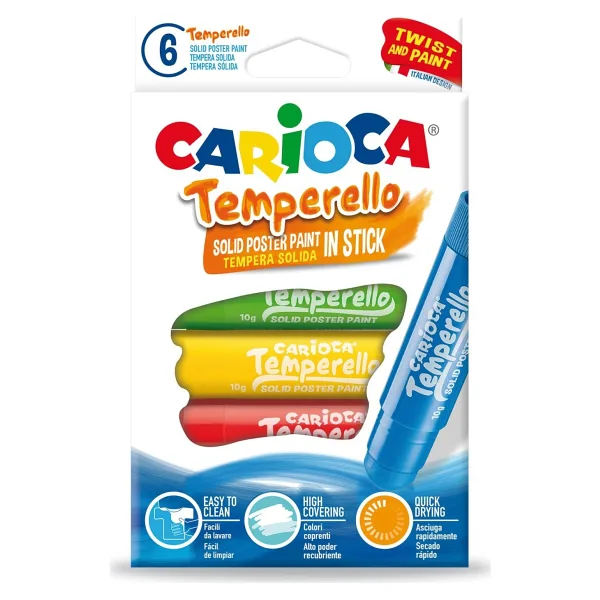 Carioca Temperello 6'lı Stick Poster Boyama Kalemi