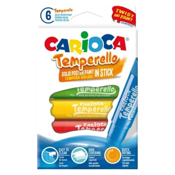 Carioca Temperello 6'lı Stick Poster Boyama Kalemi