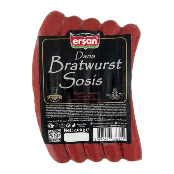 Erşan Dana Bratwurst Sosis 400 G