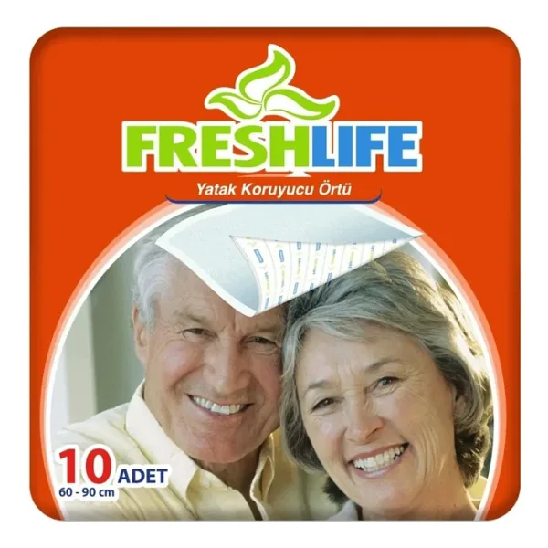 Freshlife 60x90 cm 10 Adet 6'lı Paket Yatak Koruyucu Örtü