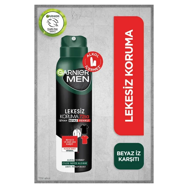 Garnier Men Lekesiz Koruma Sprey Deodorant