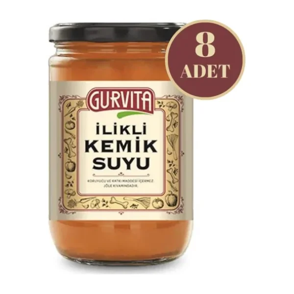 Gurvita Sebzeli İlikli Kemik Suyu 660 ml 8'li