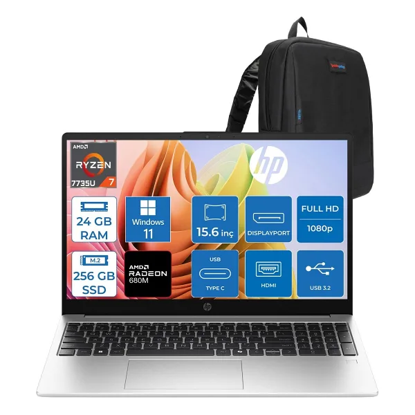 HP 255R G10 D30M1ET Ryzen 7 7735U 24 GB 256 GB SSD Radeon 680M 15.6" Full HD Notebook