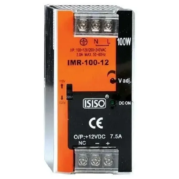 IMR-100-24 - 100W 24VDC 4.2A Ray Montajlı Kapalı Tip Mini Güç Kaynağı