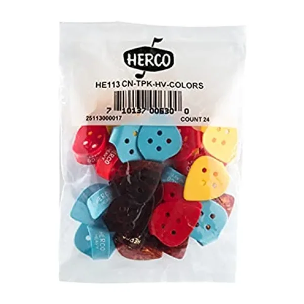 JIM DUNLOP HE113 Düz Thumbpicks, Ağır, 24/Çanta