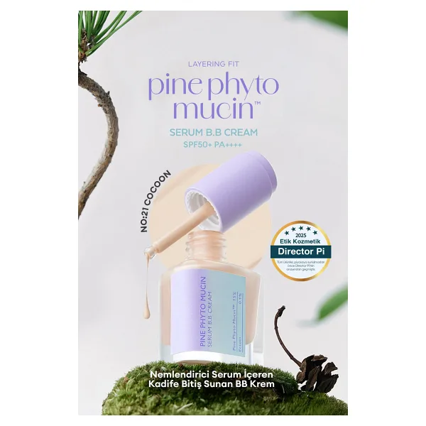 Kadife Bitişli Serum BB MISSHA Layering Fit Pine Phyto Mucin Serum BB Cream SPF50+ PA++++ (Cocoon)