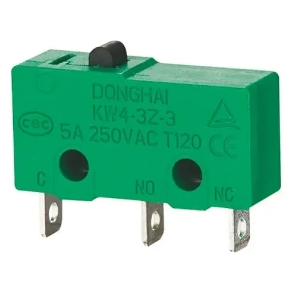 KW4-3Z-3-B122023L SPDT NO+NC 3-Pin Micro Switch