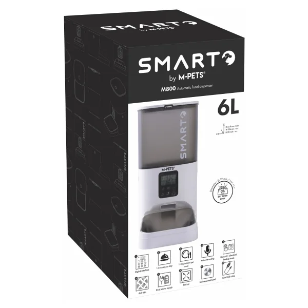 M-Pets Smarto M800 6 lt Otomatik Mama Kabı