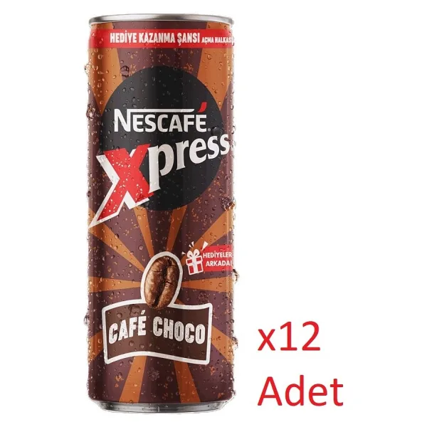 Nescafe Xpress Cafe Choco Kahve Aromalı Sütlü Içecek 250 ml - 12 Adet