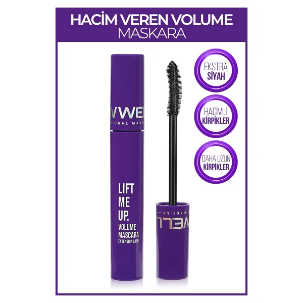 New Well Lift Me Up Volume Hacim Veren Yoğun Siyah Maskara