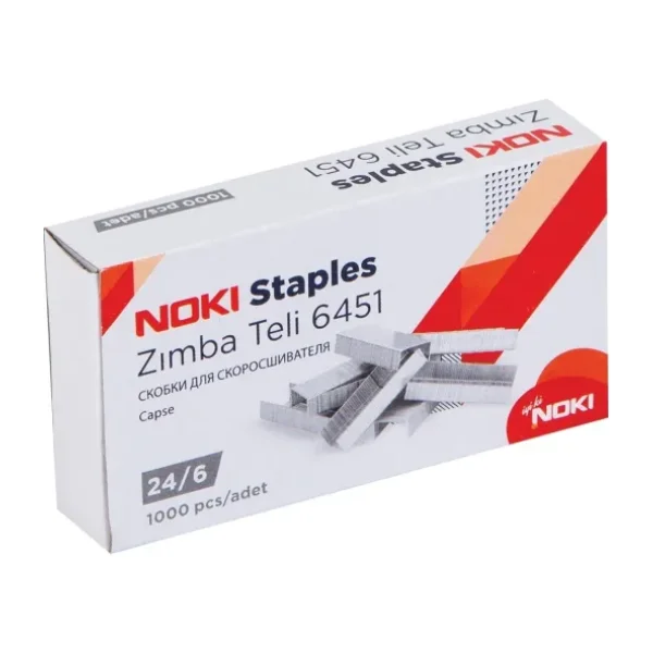 Noki Zımba Teli 24/6 Beyaz 10 Paket (1 Kutu)