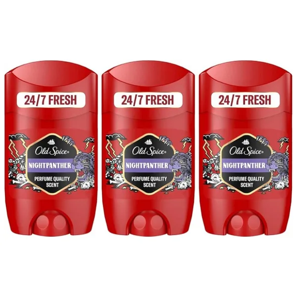 Old Spice Night Panther 50 ml 3 Adet Erkek Stick Deodorant