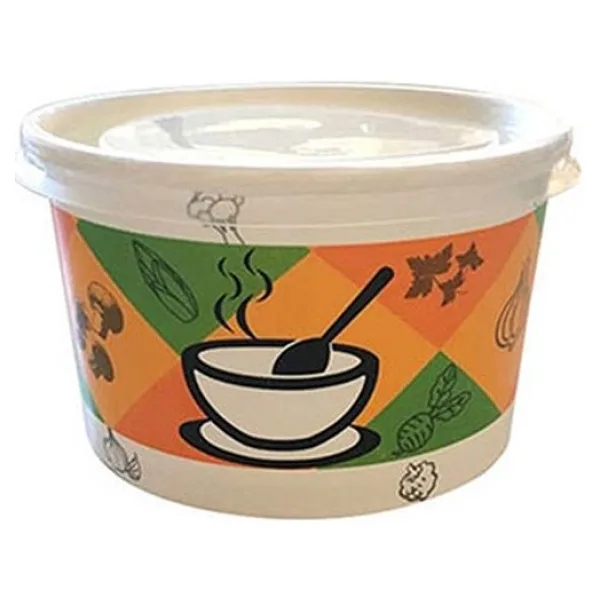 Orego Karton Çorba Kasesi + Kapak 16 Oz - 100'lü