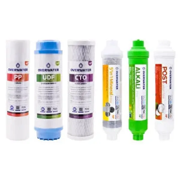 OverWater Açık Kasa Su Arıtma Cihazı 6 lı Filtresi Seti Aşamalı ( Membransız Set ) FKN60MA