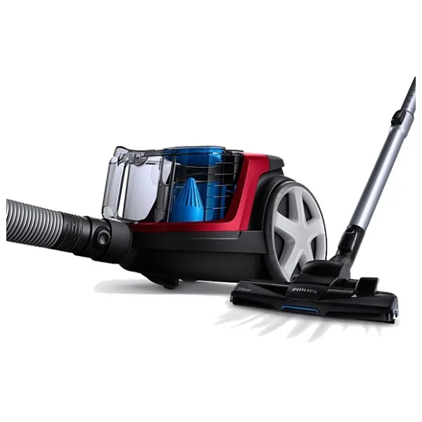 Phılıps Power Pro City Toz Torbasız Elektrik Süpürgesi 650 W Güç Allergy H13 Filtre Parke Başlığı - Kırmızı