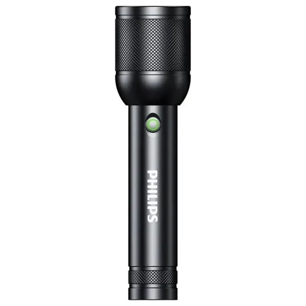 Philips SFL8168/93 30W 1400 Lümen Uzak Mesafe Aydınlatmalı IP44 Suya Dayanıklı Şarj Edilebilir LED El Feneri Siyah