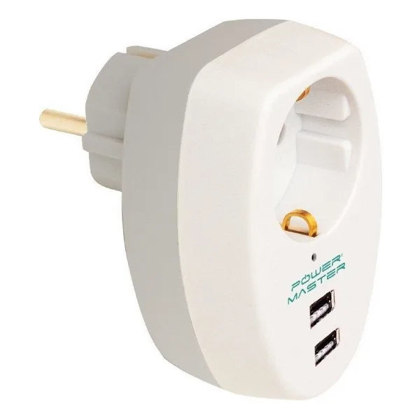 Powermaster PM-4911 2 USB'li Tekli Termal Akım Korumalı Priz