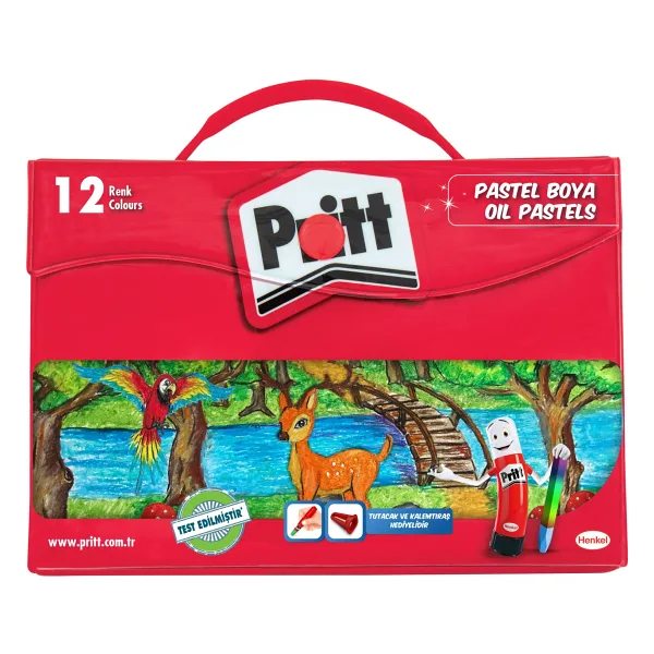 Pritt Çantalı 12'li Pastel Boya