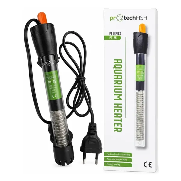 ProtechFish PT-25 Akvaryum Isıtıcı 25W Ayarlanabilir Termostatlı Isıtıcı