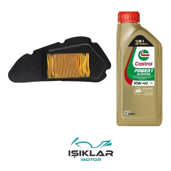 Rks Vrs 125 Castrol Yağ Ve Hava Filtre Bakım Seti Bs0009