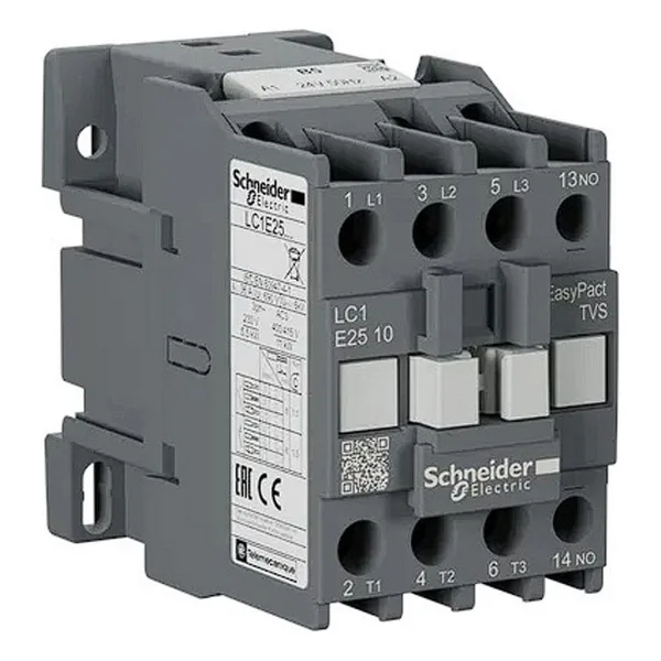 Schneıder Kontaktör 11 kw 25 A 220 V AC 1no LC1E2510M5