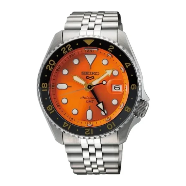 Seiko 5 Sports SKX SSK005 Çelik Kordon Turuncu Erkek Kol Saati