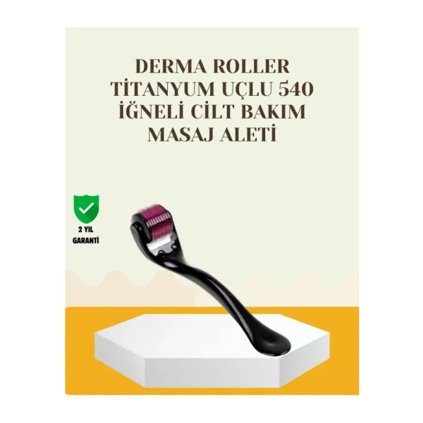 Titanyum Dermaroller 540 Iğne Cilt Onarım ve Kolajen Üretim Desteği