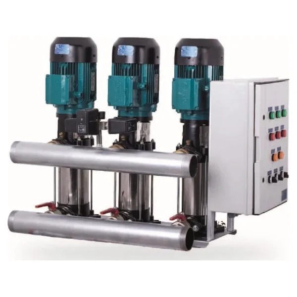 Ulusu 3xUPY 12/6 Düşey Milli Kademeli Üç Pompalı Hidrofor 3x3 Hp 380 Volt