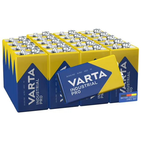 Varta 4022 Endüstriyel 20'li 9V Alkalin Pil