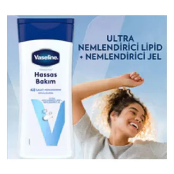 Vaseline Vücut Losyonu Hassas Bakım - Kuru, Çok Kuru ve Hassas Ciltler Için Yoğun Nemlendirici, 200 ml