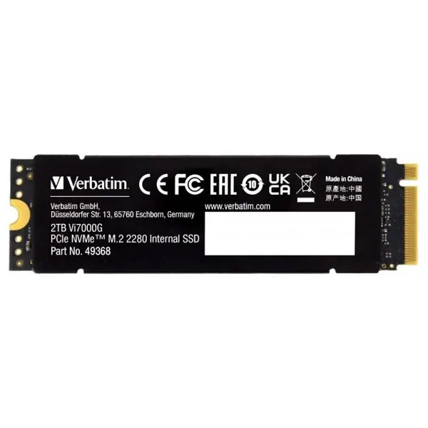 Verbatim Vi7000G PCI-Express 4.0 4 TB M.2 SSD