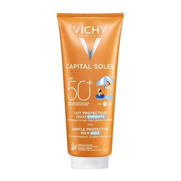 Vichy Capital Soleil Lait Enfants 50 Faktör Yüz ve Vücut Çocuk Güneş Sütü 300 ml