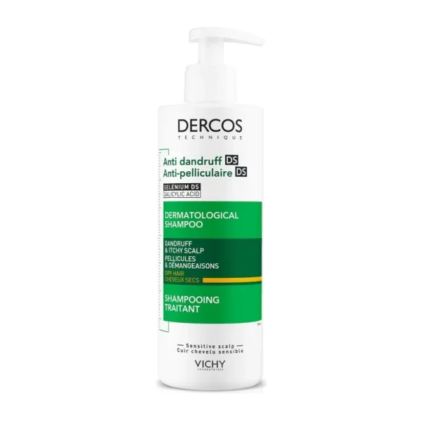 Vichy Dercos Anti-Dandruff Kuru Saçlar için 390 ml Kepek Şampuanı