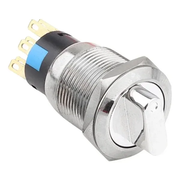 WD19X-P1 19mm Anahtarlı Mandal Buton 2NO+2NC