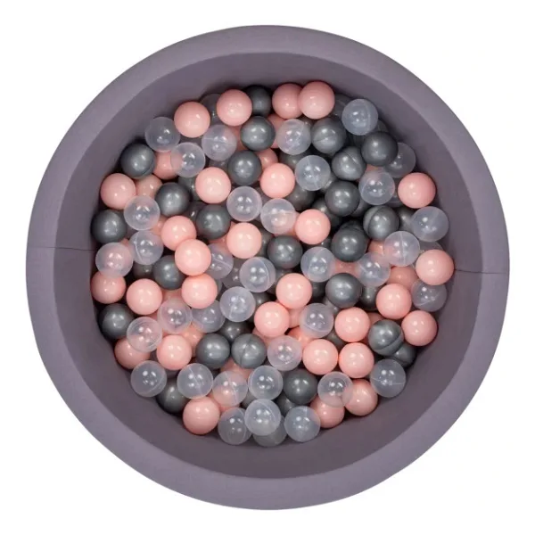 Wellgro Bubble Pops Gri Top Havuzu-Gri/Pembe/Şeffaf