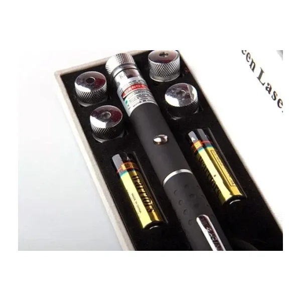 Yeşil Lazer Pointer 8000 mW 5 Başlıklı