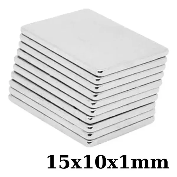 15x10x1mm Neodyum Güçlü Mıknatıs - Neodim Magnet