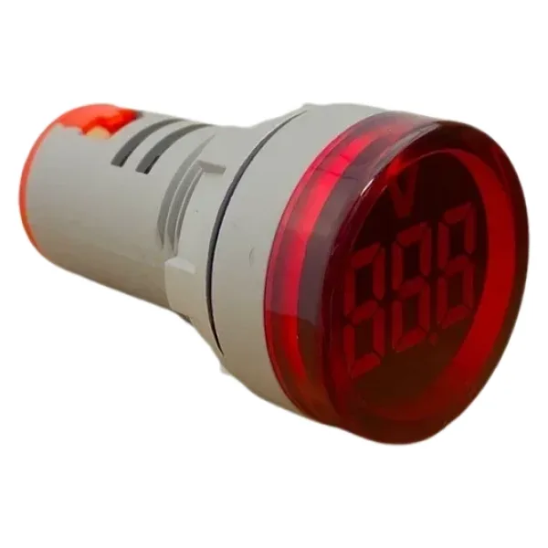 AD22-22V-DC 22mm Dijital Voltmetre 5-50V DC Kırmızı