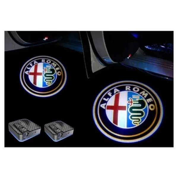 Alfa Romeo Kapı Altı Led Aydınlatma Araç Logolu
