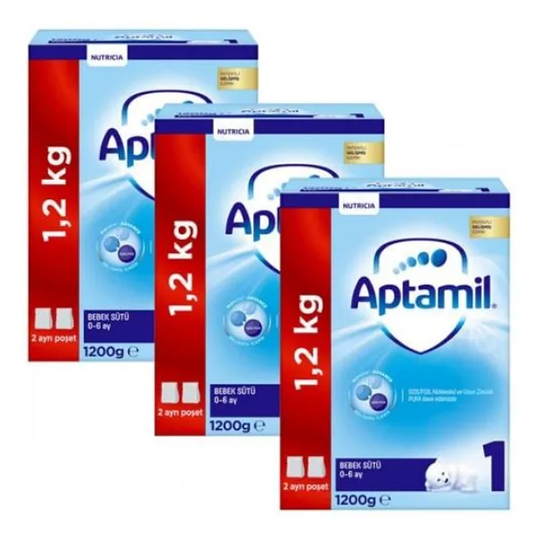 Aptamil 1 Bebek Sütü 1200 gr 3 Adet