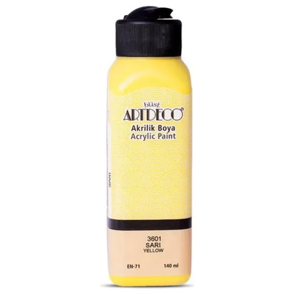 Artdeco 140 ml 3601 Sarı Akrilik Boya