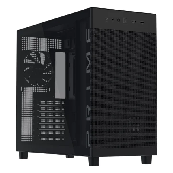 Asus Prime AP303 Temperli Fanlı Siyah ATX Bilgisayar Kasası