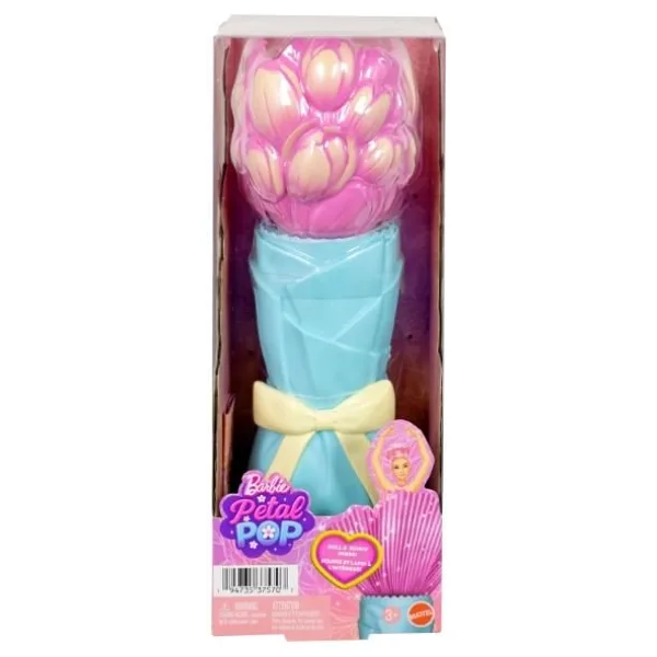 Barbie Petal Pop Serisi Pembe Lale Elbiseli Bebek JMF57