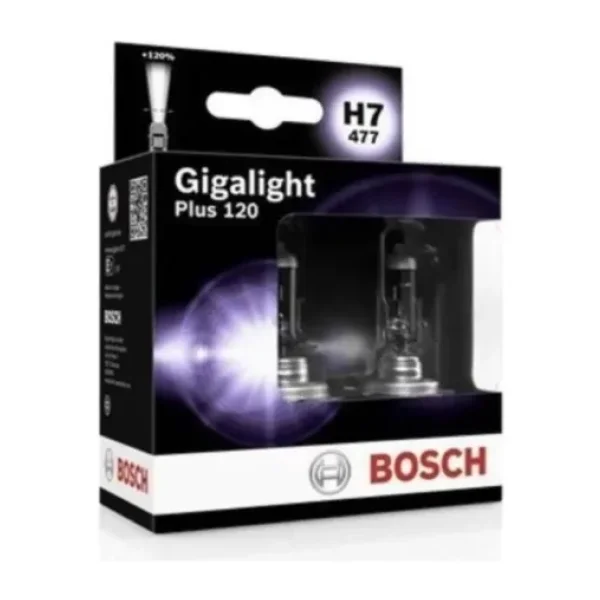 Bosch Gigalight Plus 120 H7 Ampül 2'li Set